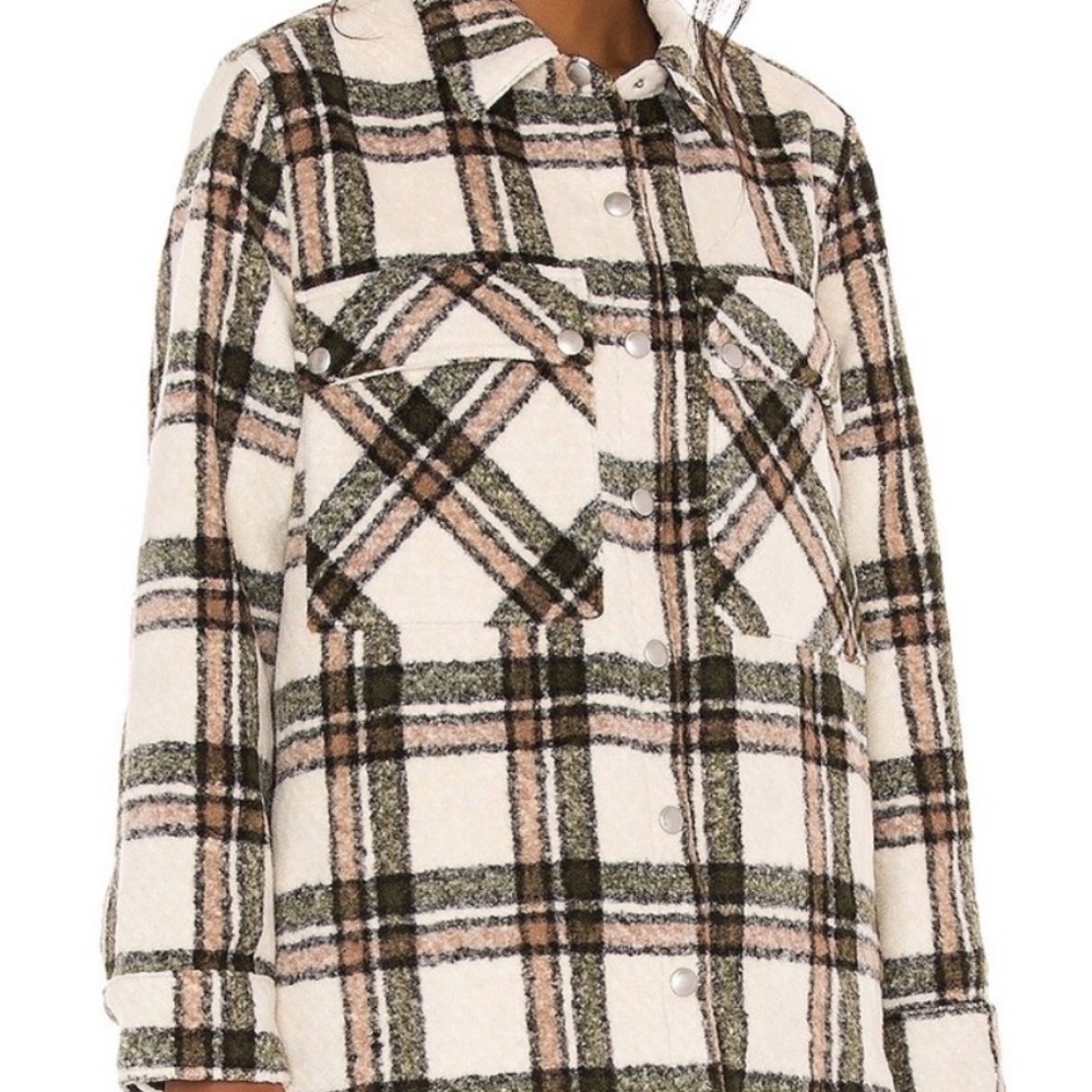 Blank NYC Women’s Flannel Jacket (Shacket)
